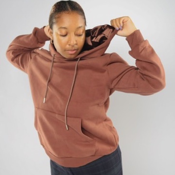 Unisex Satin Lined Hoodie - Picture 3 of 4